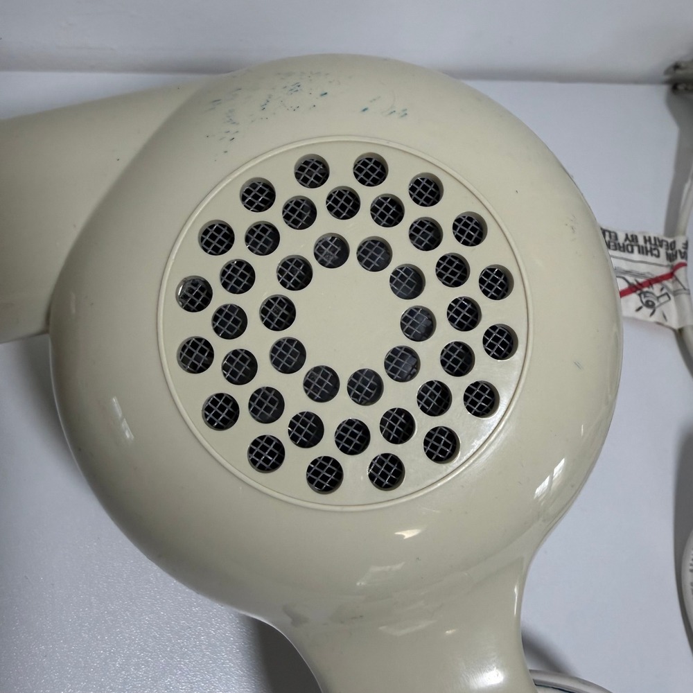 Conair Hair Dryer Pro Style 1600 Model 087A Cream Vintage 1600W Blow Dryer WORKS - Picture 4 of 7